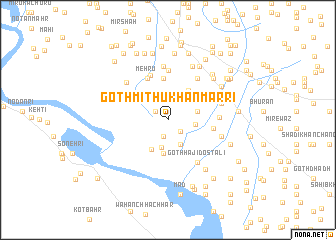 map of Goth Mithu Khān Marri