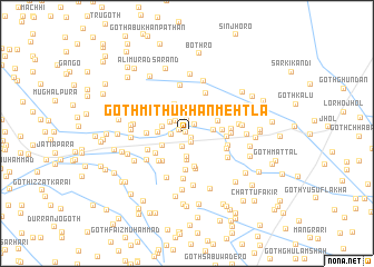 map of Goth Mithu Khān Mehtla