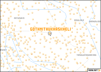 map of Goth Mithu Khāskheli