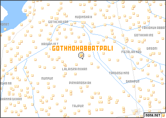 map of Goth Mohabbat Pali