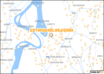 map of Goth Mughal Hāji Shāh