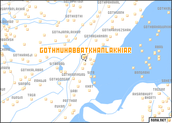 map of Goth Muhabbat Khān Lakhiār
