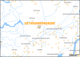 map of Goth Muhammad Adam