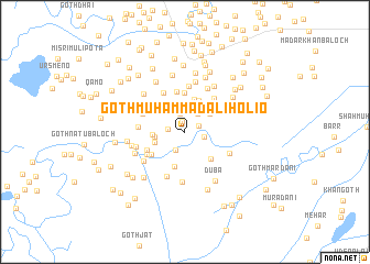 map of Goth Muhammad Ali Holio