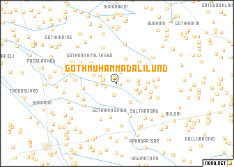 map of Goth Muhammad Ali Lund