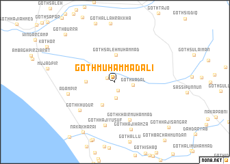 map of Goth Muhammad Ali