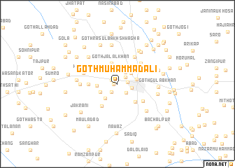 map of Goth Muhammad Ali