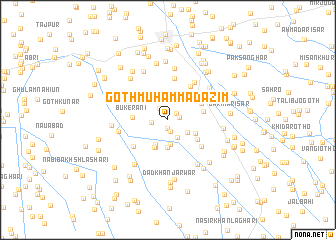 map of Goth Muhammad Azīm