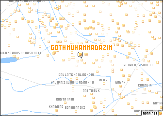 map of Goth Muhammad Azīm