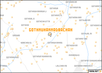 map of Goth Muhammad Bachah