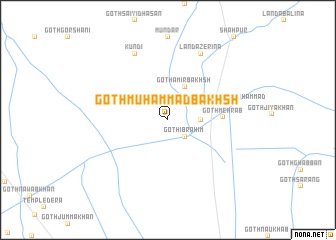 map of Goth Muhammad Bakhsh