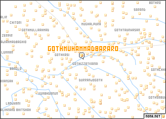 map of Goth Muhammad Bararo