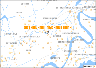 map of Goth Muhammad Ghaus Shāh