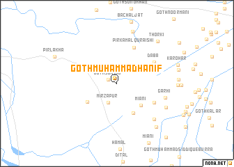 map of Goth Muhammad Hanif