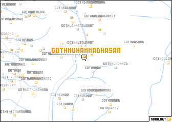 map of Goth Muhammad Hasan