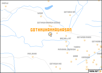 map of Goth Muhammad Hasan