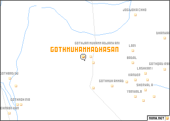 map of Goth Muhammad Hasan