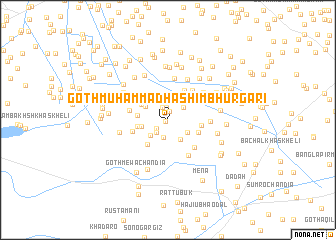 map of Goth Muhammad Hāshim Bhurgari