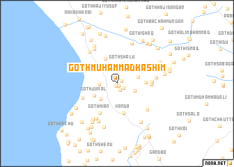 map of Goth Muhammad Hāshim