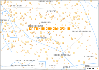 map of Goth Muhammad Hāshim