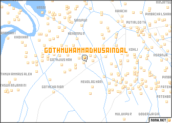 map of Goth Muhammad Husain Dal