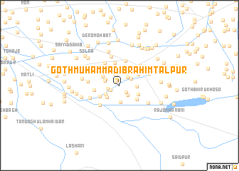 map of Goth Muhammad Ibrāhim Tālpur