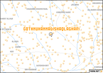 map of Goth Muhammad Ishāq Laghāri