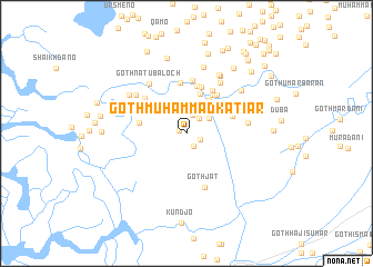 map of Goth Muhammad Kātiār