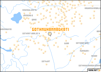 map of Goth Muhammad Kati