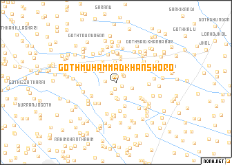map of Goth Muhammad Khān Shoro