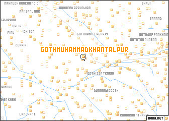map of Goth Muhammad Khān Tālpur