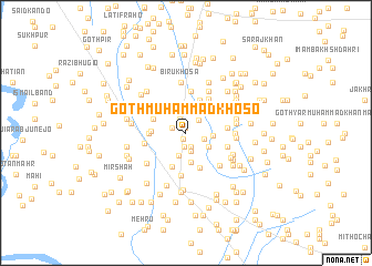 map of Goth Muhammad Khoso