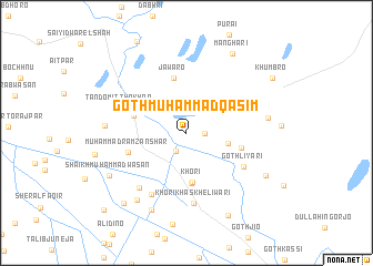 map of Goth Muhammad Qāsim