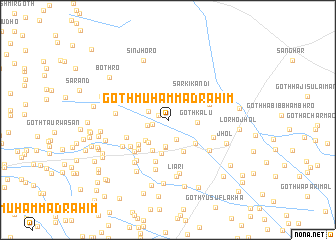 map of Goth Muhammad Rahīm