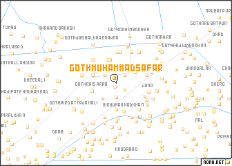 map of Goth Muhammad Safar