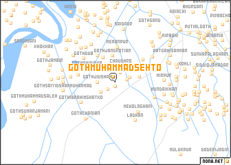 map of Goth Muhammad Sehto