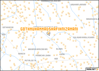 map of Goth Muhammad Shafih Nizāmāni