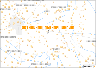 map of Goth Muhammad Shafi Muhājir