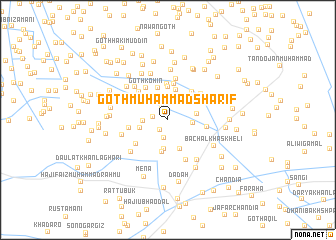 map of Goth Muhammad Sharīf