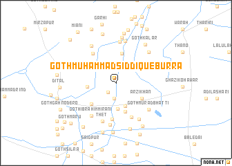 map of Goth Muhammad Siddique Burra