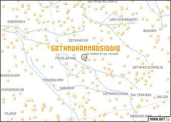 map of Goth Muhammad Siddīq