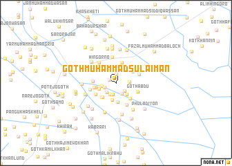 map of Goth Muhammad Sulaimān