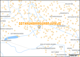 map of Goth Muhammad Umar Junejo