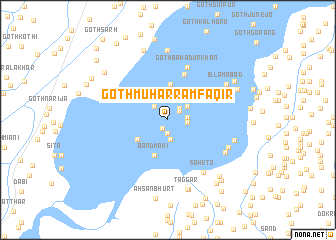 map of Goth Muharram Faqīr