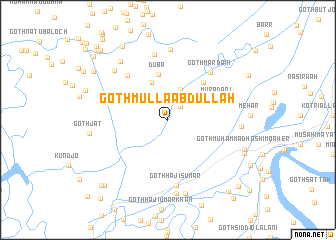 map of Goth Mulla Abdullah