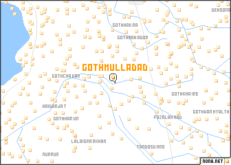 map of Goth Mulla Dād