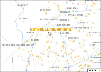 map of Goth Mulla Muhammad