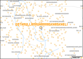 map of Goth Mullān Muhammad Khāskheli