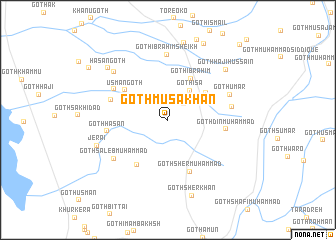 map of Goth Mūsa Khān