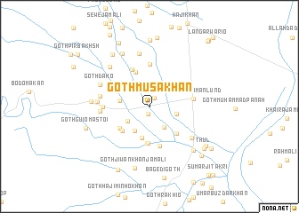 map of Goth Mūsa Khān